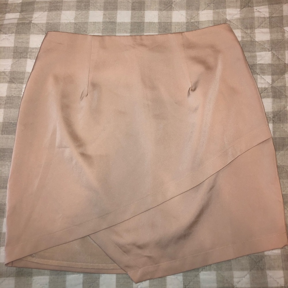 By the way. Satin mini skirt